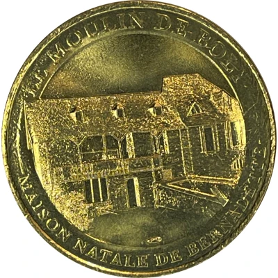 Monnaie de Paris Tourist Token - Lourdes Bernadette Parents Le Moulin de Boly - Maison natale de Bernadette ND front