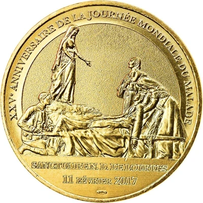 Monnaie de Paris Tourist Token - Lourdes XXème Anniversaire de l'accueil Notre-Dame back