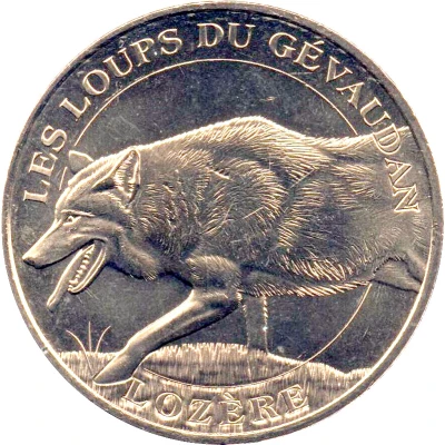 Monnaie de Paris Tourist Token - Lozère Les Loups du Gévaudan front