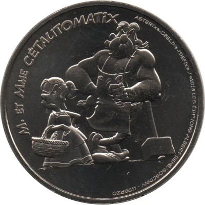Monnaie de Paris Tourist Token - M. et Mme Cétautomatix ND front