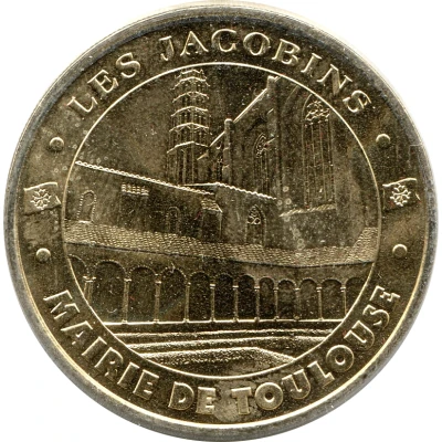Monnaie de Paris Tourist Token - Mairie de Toulouse Les Jacobins - Le cloître front