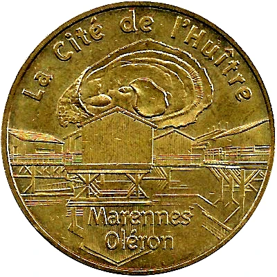Monnaie de Paris Tourist Token - Marennes Oléron La Cité de l'Huître front