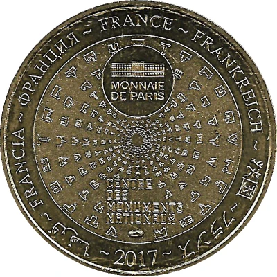 Monnaie de Paris Tourist Token - Marseille Château d'If back