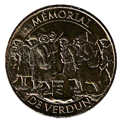 Monnaie de Paris Tourist Token - Mémorial de Verdun front