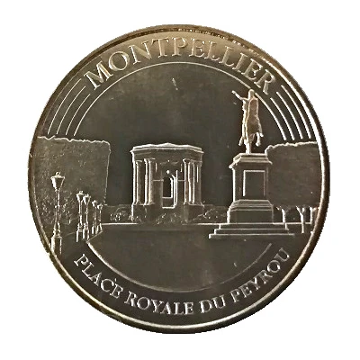 Monnaie de Paris Tourist Token - Montpellier Place Royale du Peyrou front