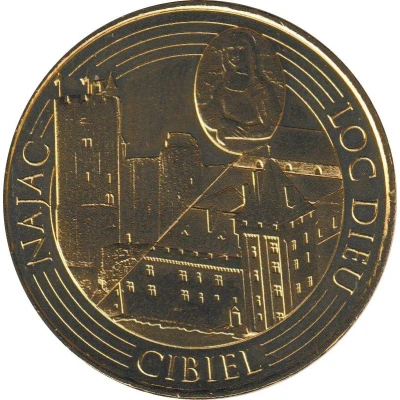 Monnaie de Paris Tourist Token - Najac and Loc-Dieu Cibiel front