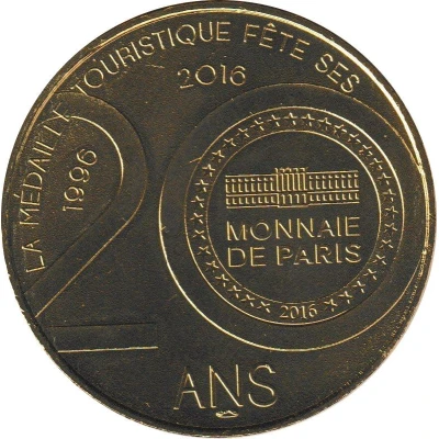 Monnaie de Paris Tourist Token - Najac and Loc-Dieu Cibiel back