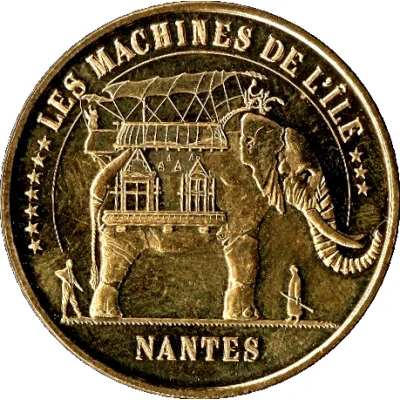 Monnaie de Paris Tourist Token - Nantes Les Machines de l'île - Le grand éléphant front