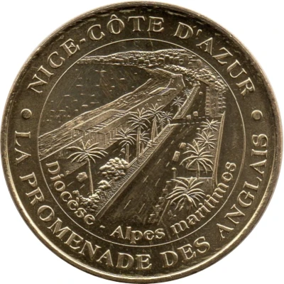 Monnaie de Paris Tourist Token - Nice Côte d'Azur La Promenade des Anglais front