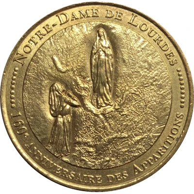 Monnaie de Paris Tourist Token - Notre-Dame de Lourdes 160e Anniversaire des Apparitions front