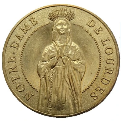Monnaie de Paris Tourist Token - Notre Dame de Lourdes Sainte Bernadette Soubirous ND back