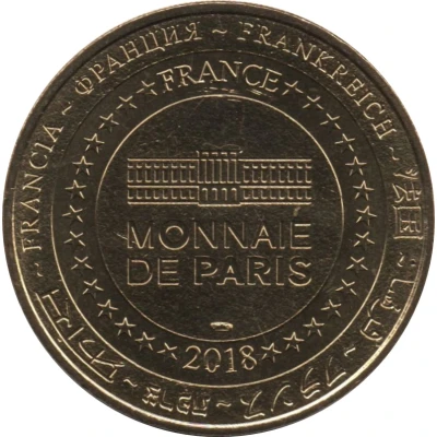Monnaie de Paris Tourist Token - Océarium du Croisic Le requin et la raie back