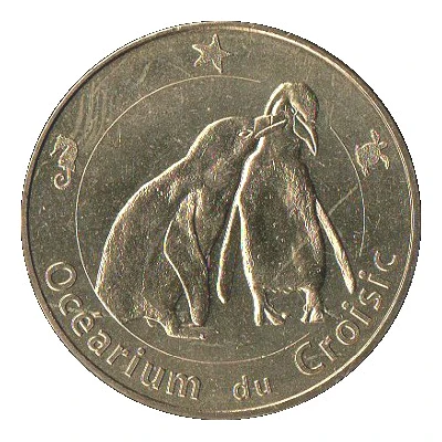 Monnaie de Paris Tourist Token - Océarium du Croisic Les manchots du Cap front