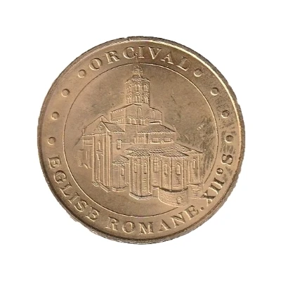 Monnaie de Paris Tourist Token - Orcival Egise romane front
