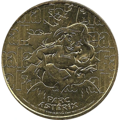Monnaie de Paris Tourist Token - Parc Astérix Falbala front