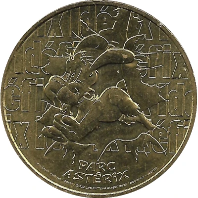 Monnaie de Paris Tourist Token - Parc Astérix Idéfix front