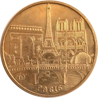 Monnaie de Paris Tourist Token - Paris Les 3 monuments et le Pont-Neuf front