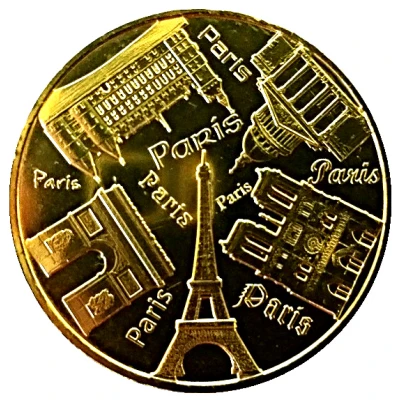 Monnaie de Paris Tourist Token - Paris Les 5 Monuments front