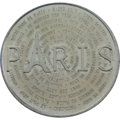 Monnaie de Paris Tourist Token - Paris Les monuments front