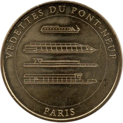 Monnaie de Paris Tourist Token - Paris Vedettes du Pont-Neuf - La flotte front