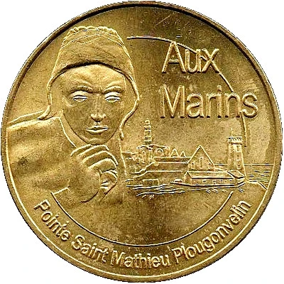 Monnaie de Paris Tourist Token - Plougonvelin Pointe Saint-Mathieu - Aux marins front