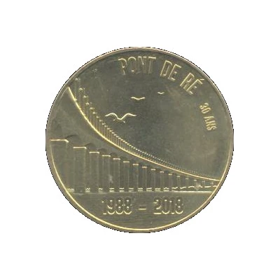 Monnaie de Paris Tourist Token - Pont de Ré 30 ans front