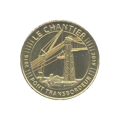 Monnaie de Paris Tourist Token - Pont transbordeur Le Chantier front