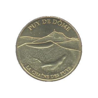 Monnaie de Paris Tourist Token - Puy de Dôme La chaîne des Puys front