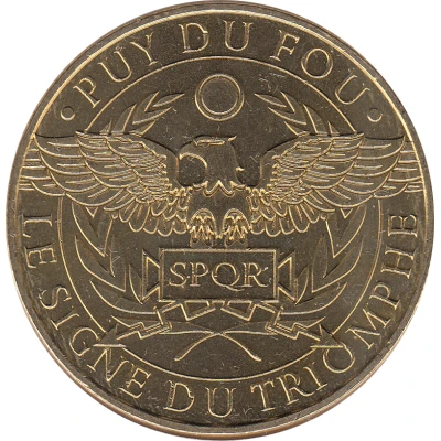 Monnaie de Paris Tourist Token - Puy du Fou Le signe du triomphe front