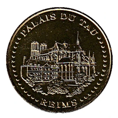 Monnaie de Paris Tourist Token - Reims Palais de Tau front