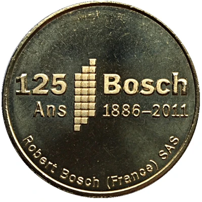 Monnaie de Paris Tourist Token - Robert Bosch SAS 1886-2011 - 125 ans front