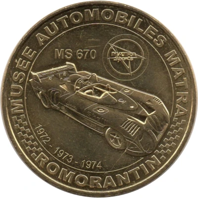 Monnaie de Paris Tourist Token - Romonrantin Musée automobiles Matra - MS front