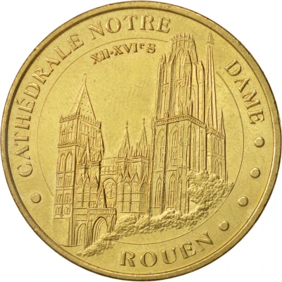 Monnaie de Paris Tourist Token - Rouen Cathédrale Notre Dame front