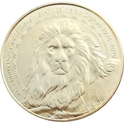 Monnaie de Paris Tourist Token - Réserve Africaine de Sigean Le lion - 45e anniversaire front