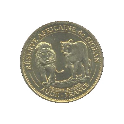 Monnaie de Paris Tourist Token - Réserve Africaine de Sigean Panthera Leo - Lions front