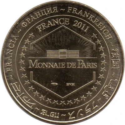 Monnaie de Paris Tourist Token - S'Gravenhage Vredespaleis back