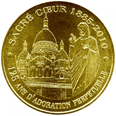 Monnaie de Paris Tourist Token - Sacré-coeur 1885-2010 125 ans d'Adoration Perpetuelle front