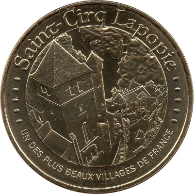 Monnaie de Paris Tourist Token - Saint-Cirq Lapopie Un des plus beaux villages de France front