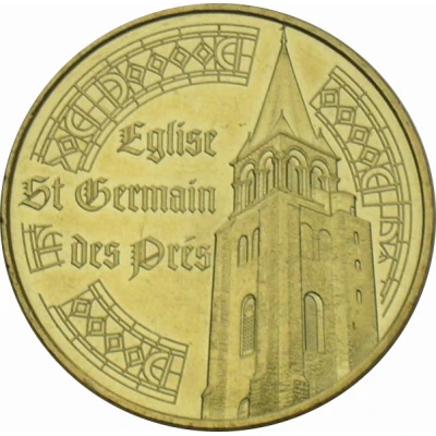 Monnaie de Paris Tourist Token - Saint Germain des Prés L'église et le clocher front