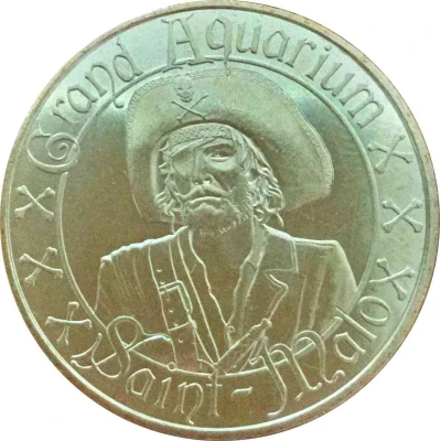 Monnaie de Paris Tourist Token - Saint Malo Grand Aquarium - Le pirate front