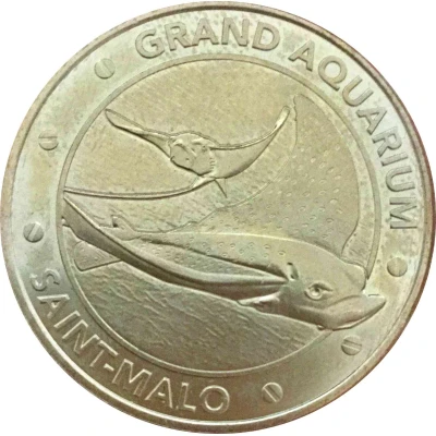 Monnaie de Paris Tourist Token - Saint Malo Grand Aquarium - Les raies léopard front