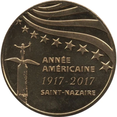 Monnaie de Paris Tourist Token - Saint-Nazaire Année Américaine front