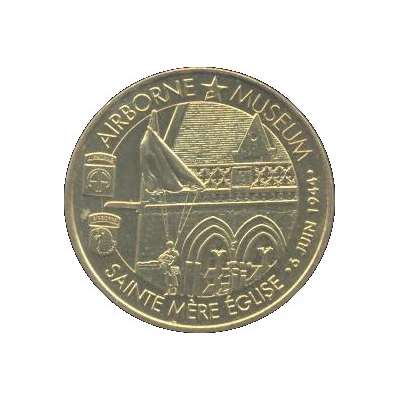 Monnaie de Paris Tourist Token - Sainte-Mère-Eglise Airborne Museum front