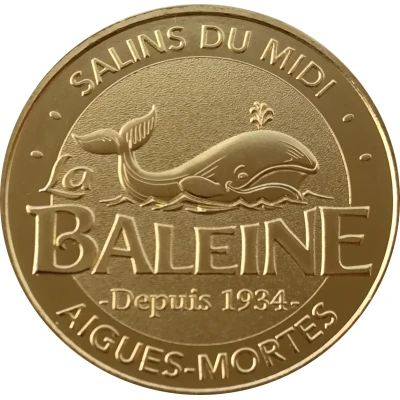 Monnaie de Paris Tourist Token - Salins du Midi Aigues-Mortes - La Baleine front