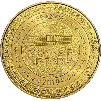 Monnaie de Paris Tourist Token - Tapisserie de Bayeux Les chevaux back