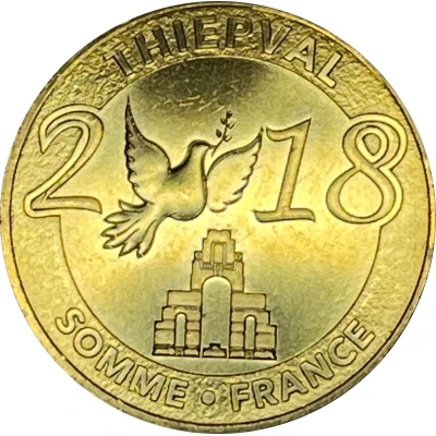 Monnaie de Paris Tourist Token - Thiepval Somme . France front