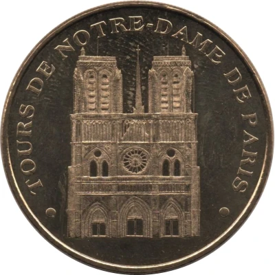 Monnaie de Paris Tourist Token - Tours de Notre-Dame de Paris front