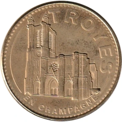 Monnaie de Paris Tourist Token - Troyes en Champagne La cathédrale front