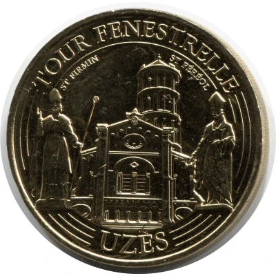 Monnaie de Paris Tourist Token - Uzès Tour Fenestrelle front