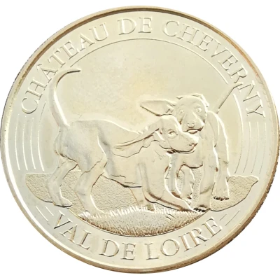 Monnaie de Paris Tourist Token - Val de Loire Château de Cheverny - Les chiots front